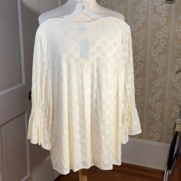 💕 Alfani velvet polka dot top 🧨 - Picture 4 of 10